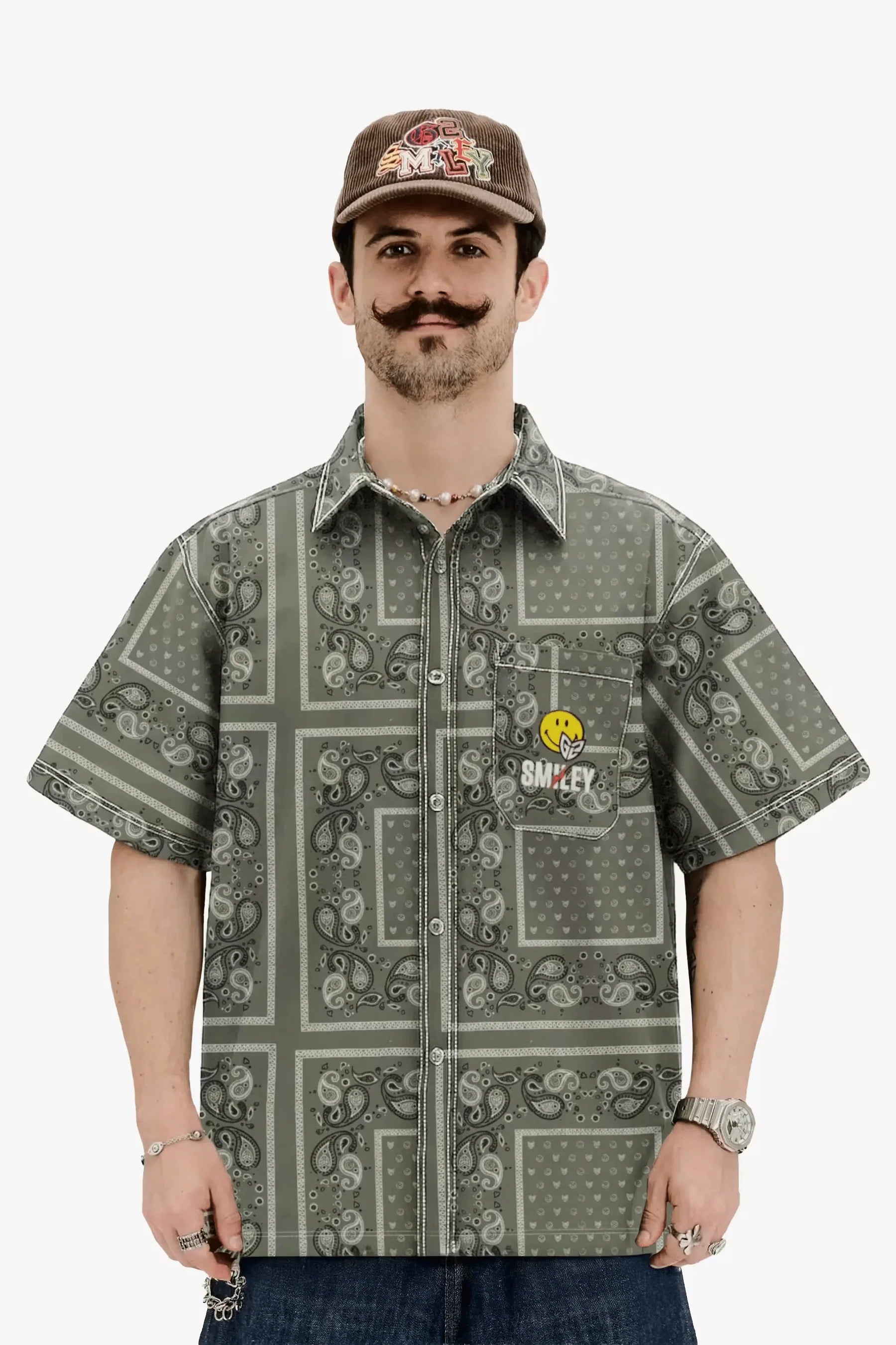 G2 Esports | Smiley - Paisley Button Up