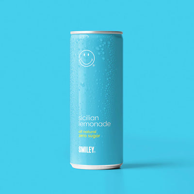 Happy Soda 西西里柠檬水 - 24 x 250 毫升。