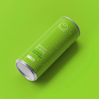 快乐苏打水 - 柠檬和青柠 - 24 x 250 毫升。