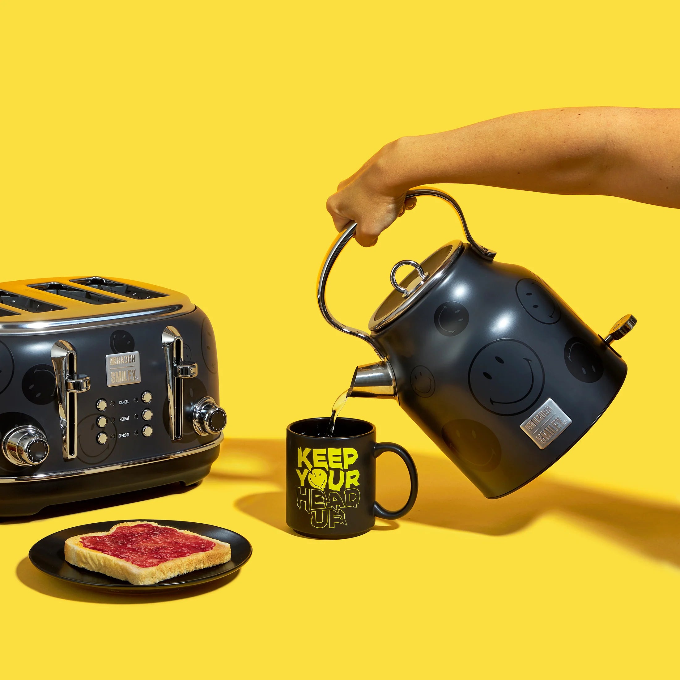 Haden x Smiley® Bundle Kettle Toaster Set with Style