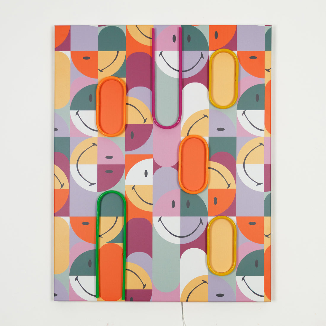 Happy Bunch: The Original Smiley LED Neon Canvas