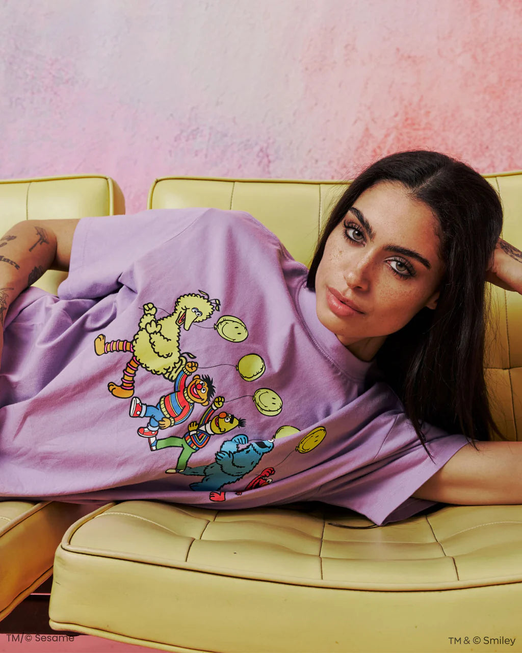 Sesame Street A Happy Stroll Oversized Tee