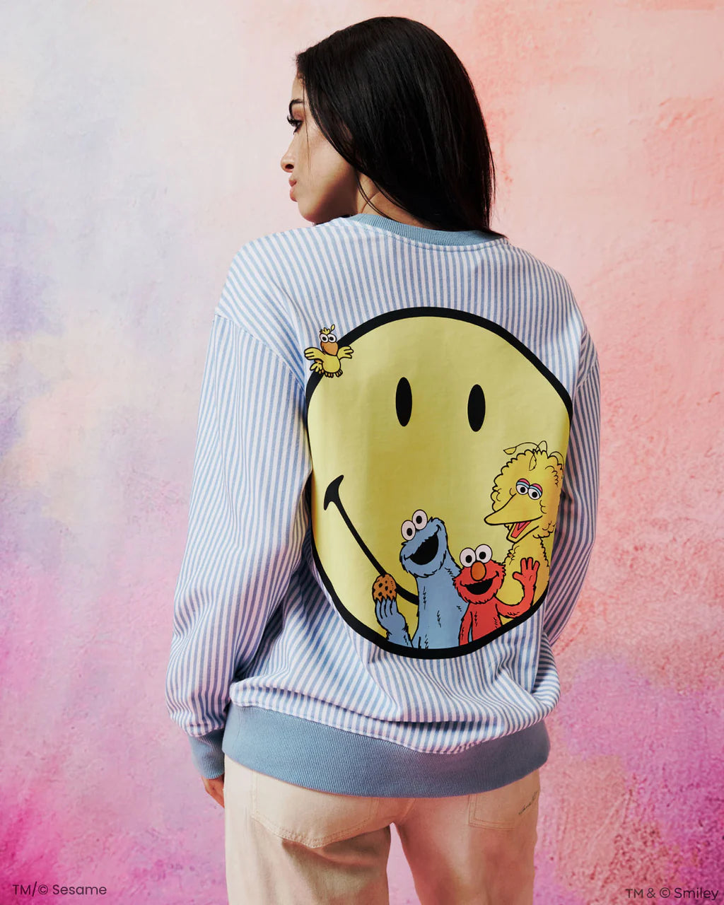 Sesame Street The Happy Club Crewneck, Blue