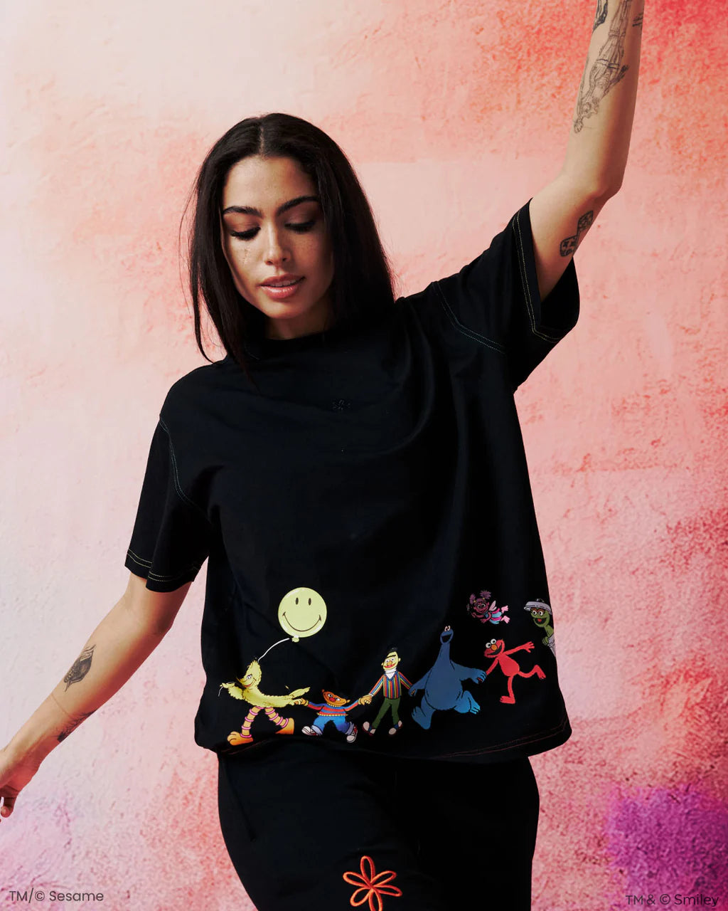 Sesame Street Happy Days Ahead Oversized Tee