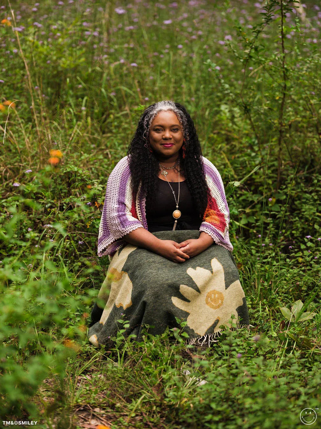 Sackcloth & Ashes x Smiley® | Bloom Joy Blanket