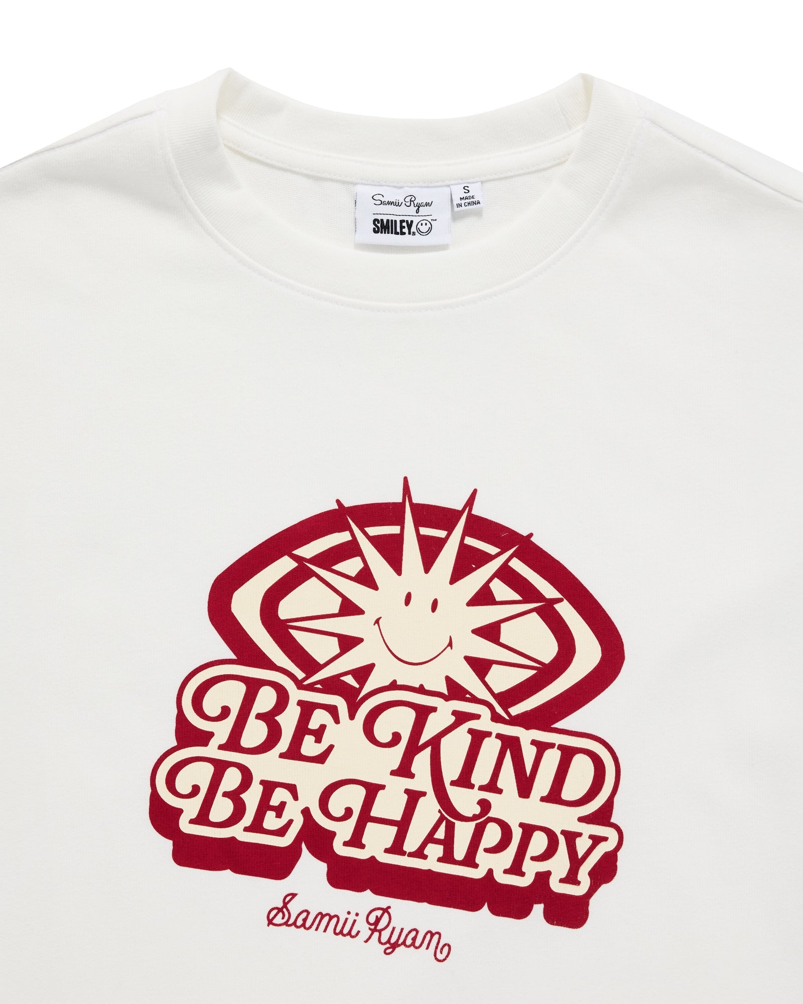 Smiley® Be Happy, Be Kind Oversized Tee
