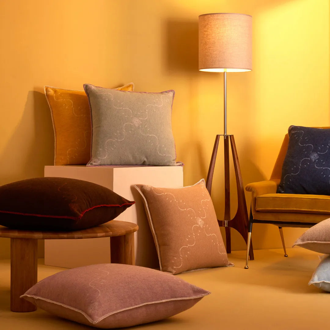 Biancoperla x Smiley® Jacquard Decorative Cushion - All Colours