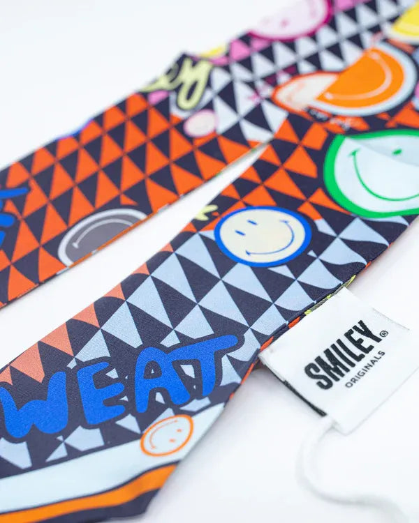 Twilly Silk Smiley® Blue Fusion