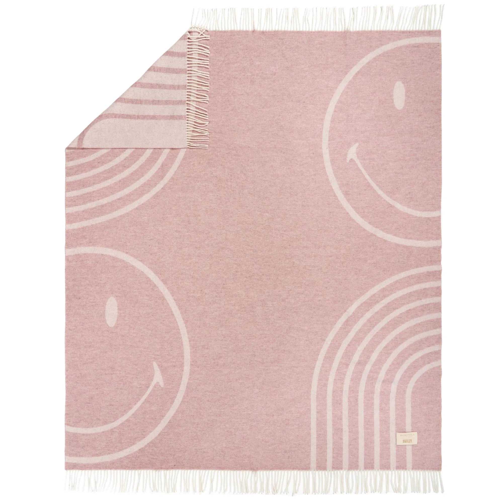 Biancoperla x Smiley® Jacquard Throw Blanket - All Colours