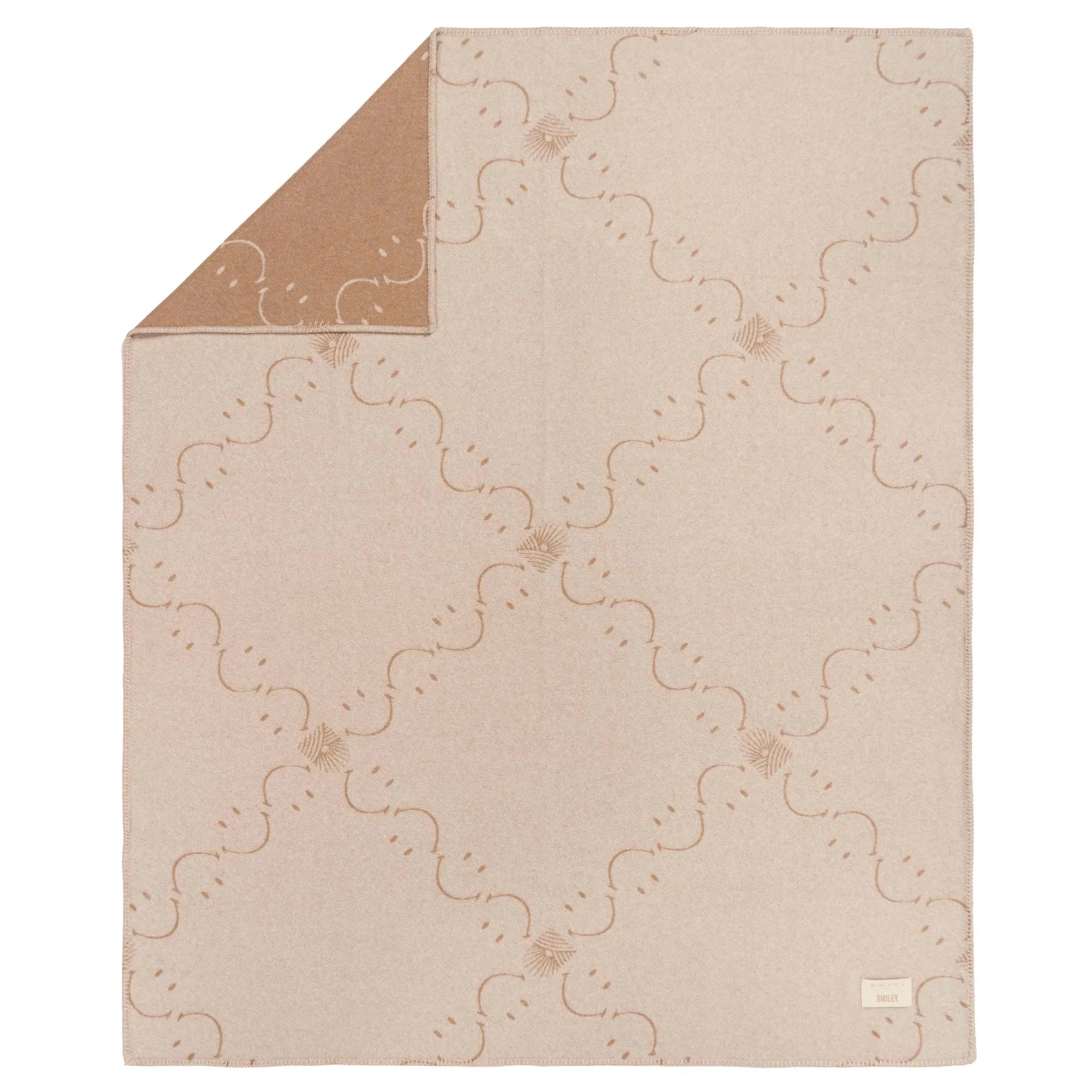 Biancoperla x Smiley® Jacquard Throw Blanket - All Colours