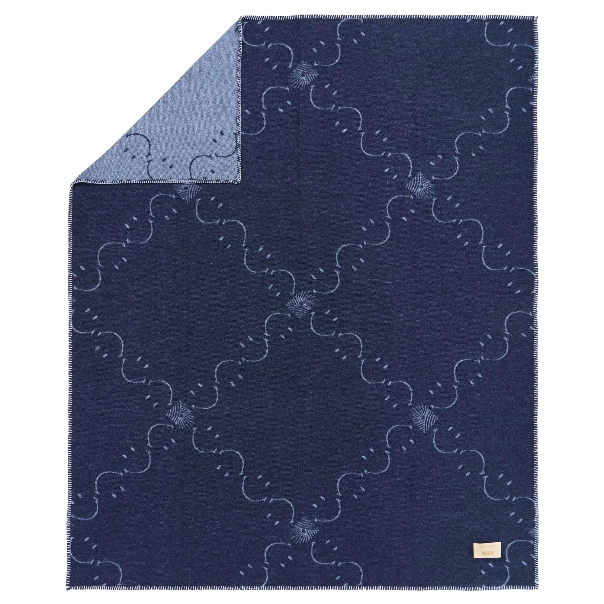 Biancoperla x Smiley® Jacquard Throw Blanket - All Colours