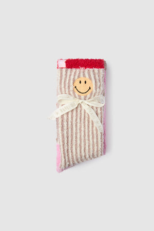 CozyChic® Smiley® Ribbed Sock Set