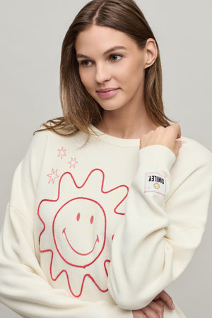 CozyChic Ultra Lite® Cotton Smiley® Sun & Stars Pullover