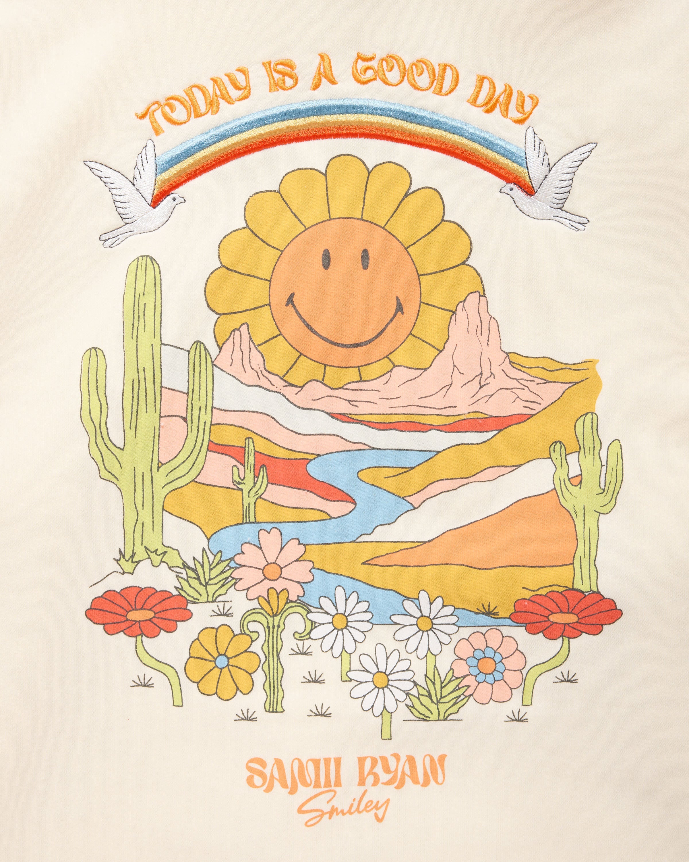 Smiley® Mirage Hoodie, Cream