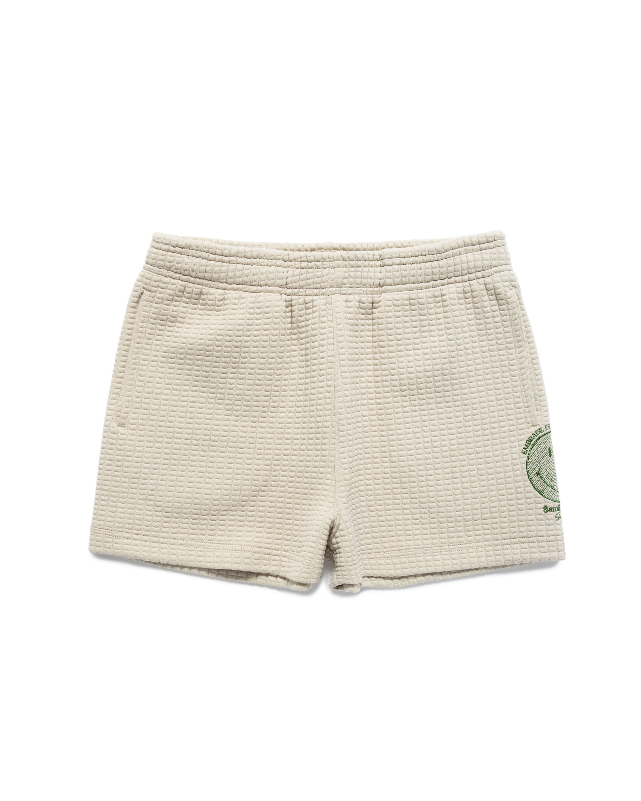 Smiley® Flourish Waffle Shorts, Tan