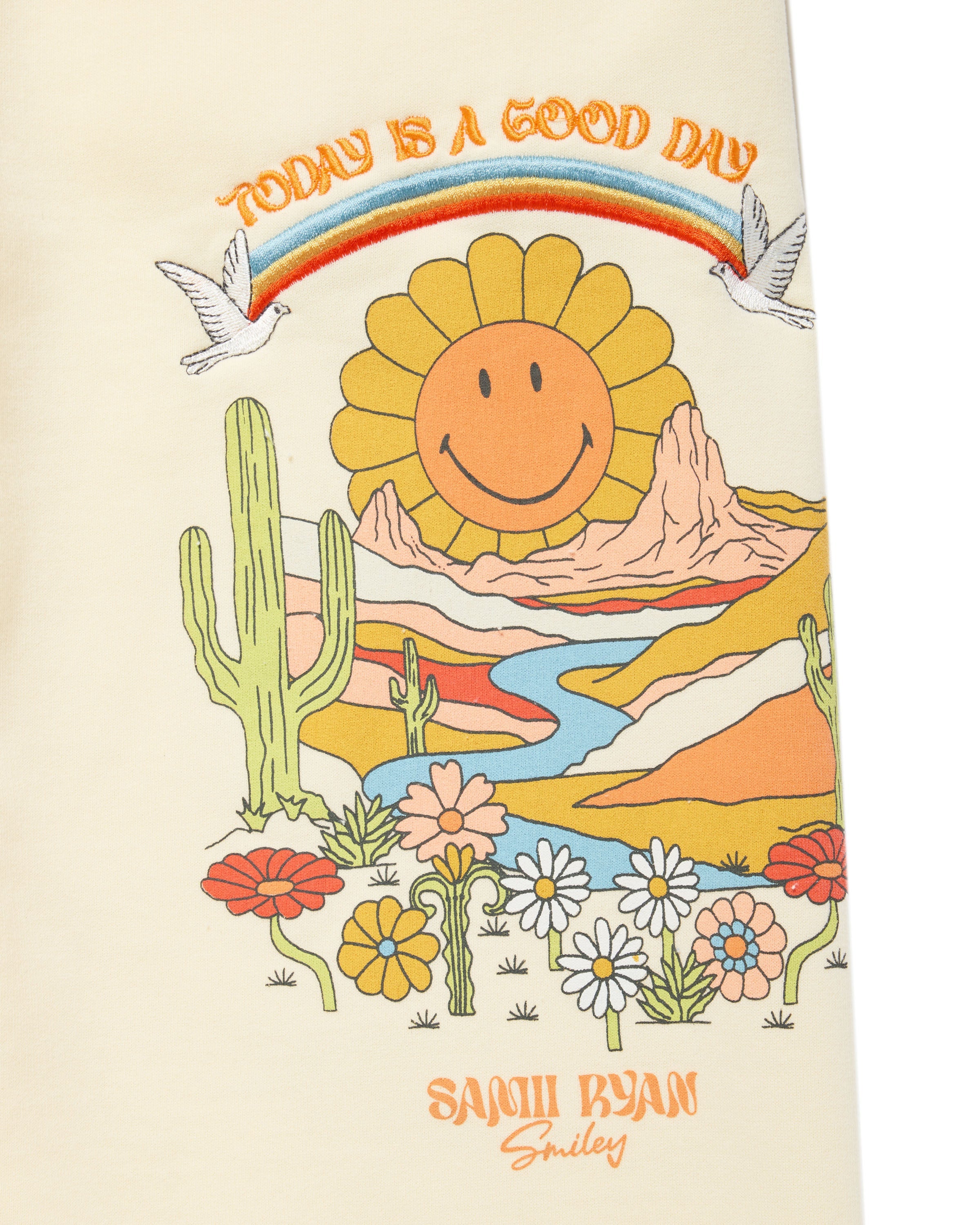 Smiley® Mirage Sweatpants, Cream