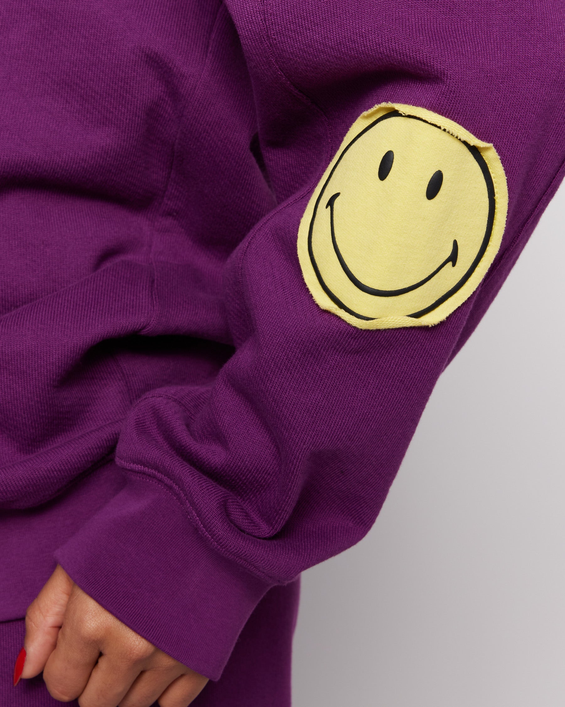 Smiley® Oversized Hoodie, Purple