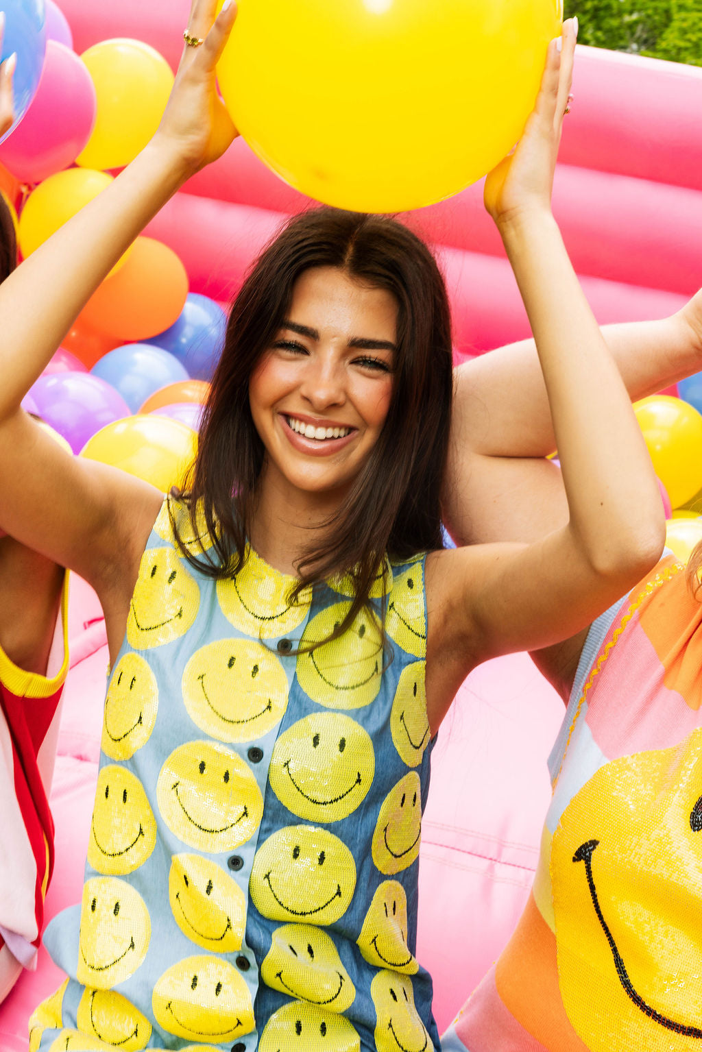 Licensed Two Tone Denim Smiley® Dress