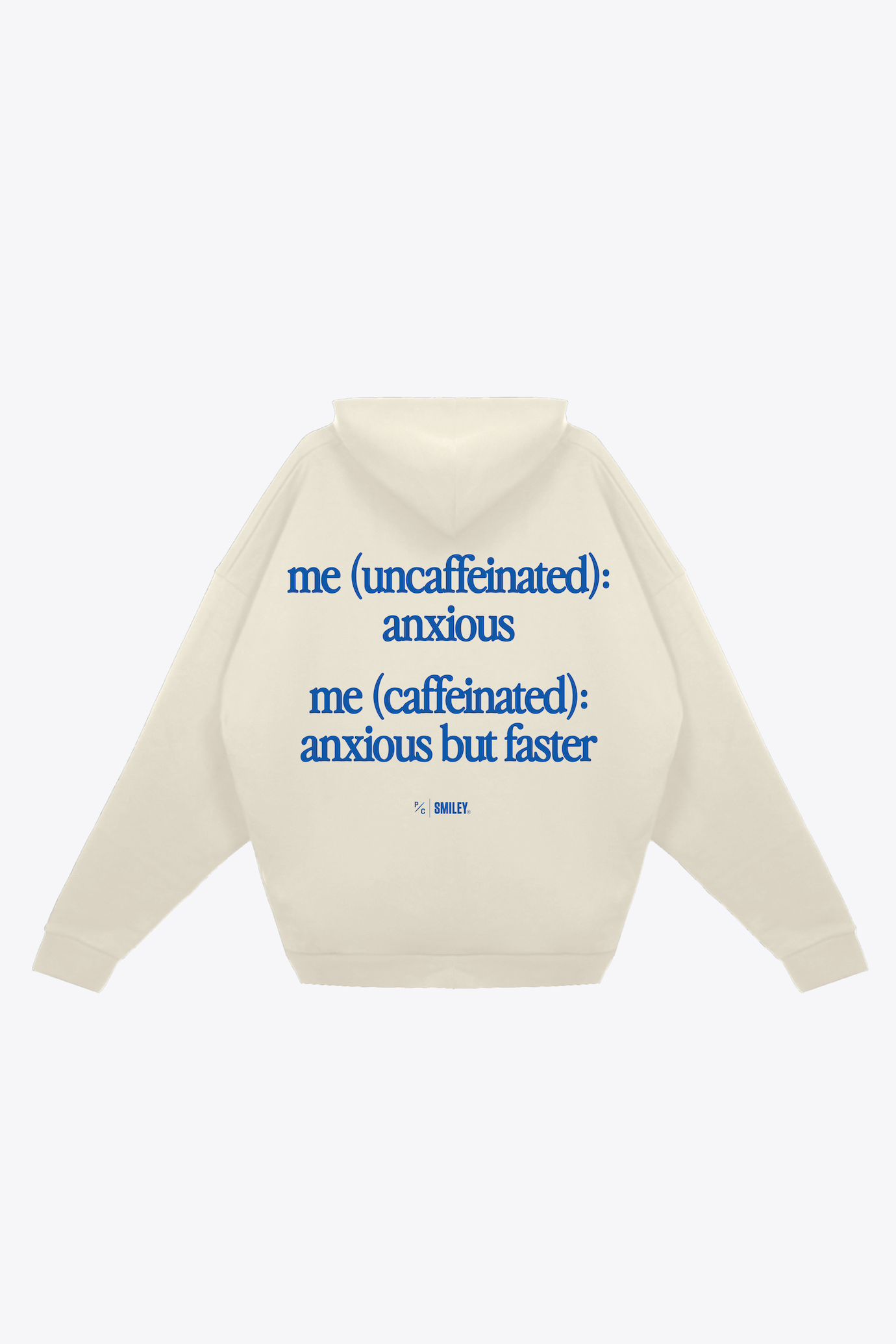 P/C x Smiley®: Uncaffeinated Heavyweight Hoodie - Ivory