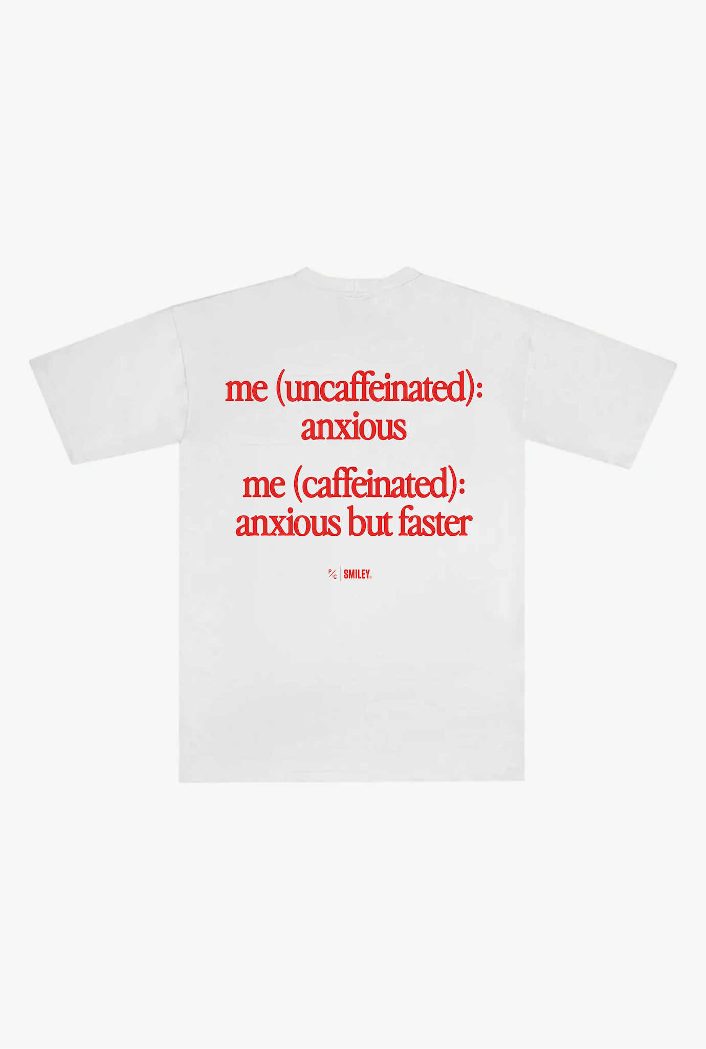 P/C x Smiley®: Uncaffeinated Heavyweight T-Shirt - White