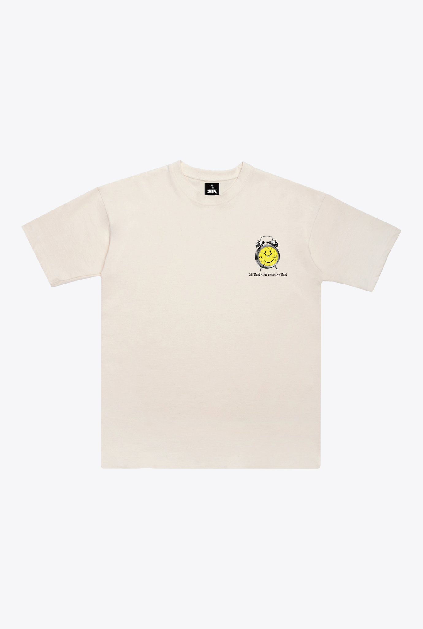 P/C x Smiley®: Still Tired from Yesterday's Tired Heavyweight T-Shirt - Ivory