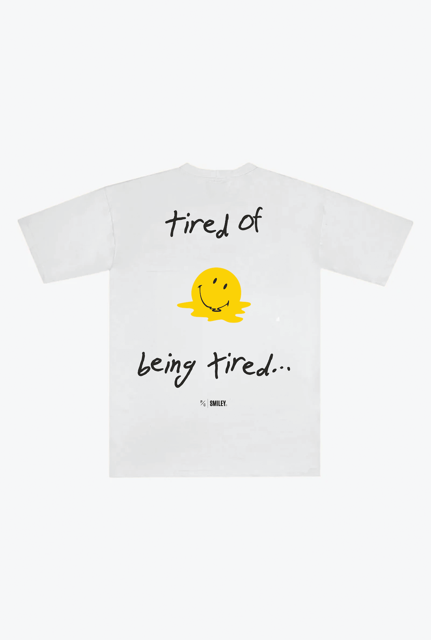 P/C x Smiley®: Tired of Being Tired Heavyweight T-Shirt - White