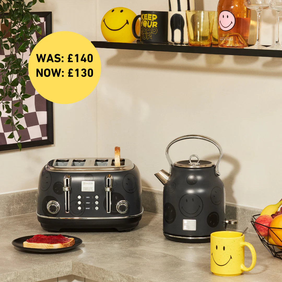 Haden x Smiley® Bundle Kettle Toaster Set with Style - Main Image