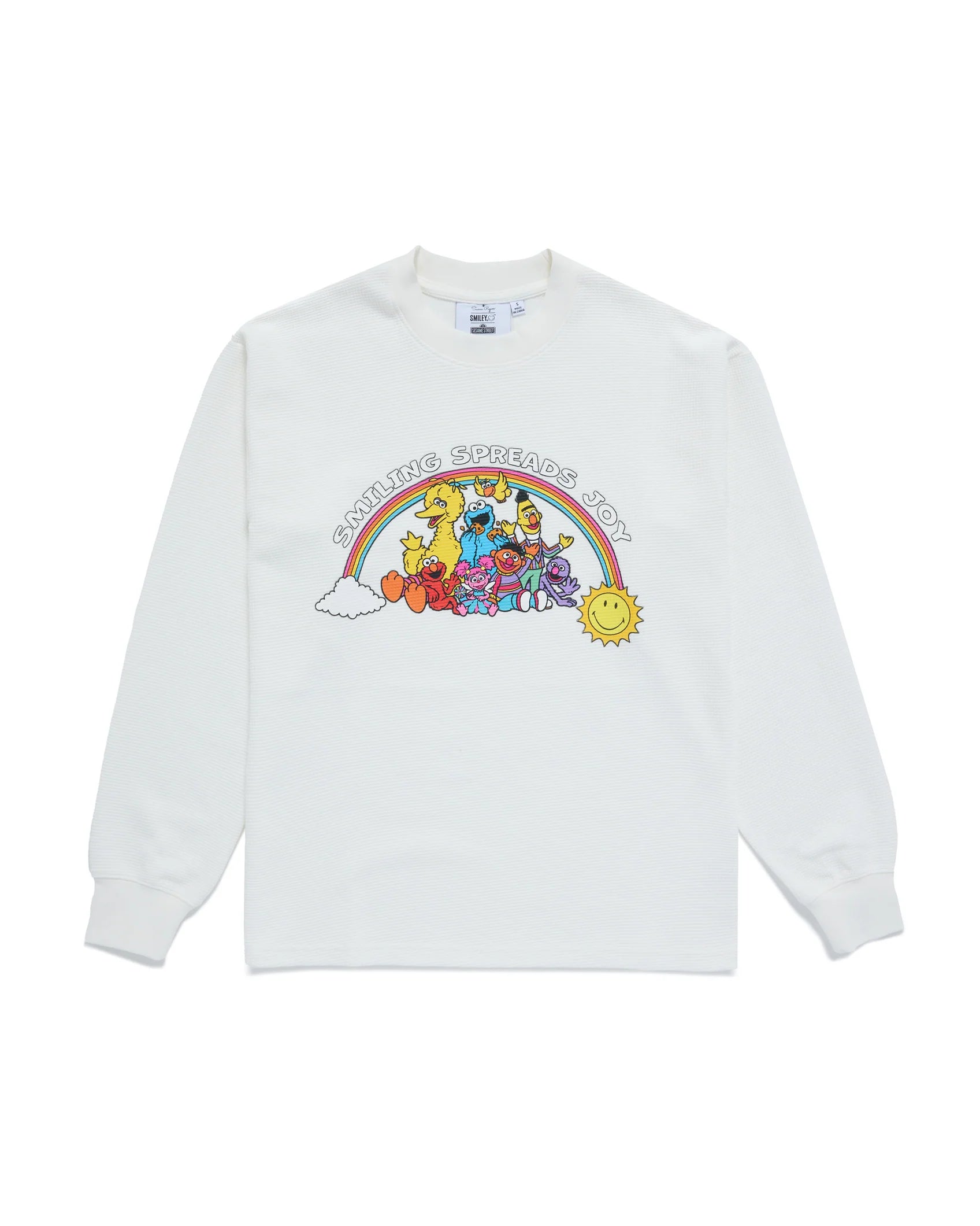 Sesame Street Spreads Joy Thermal Long Sleeve, White