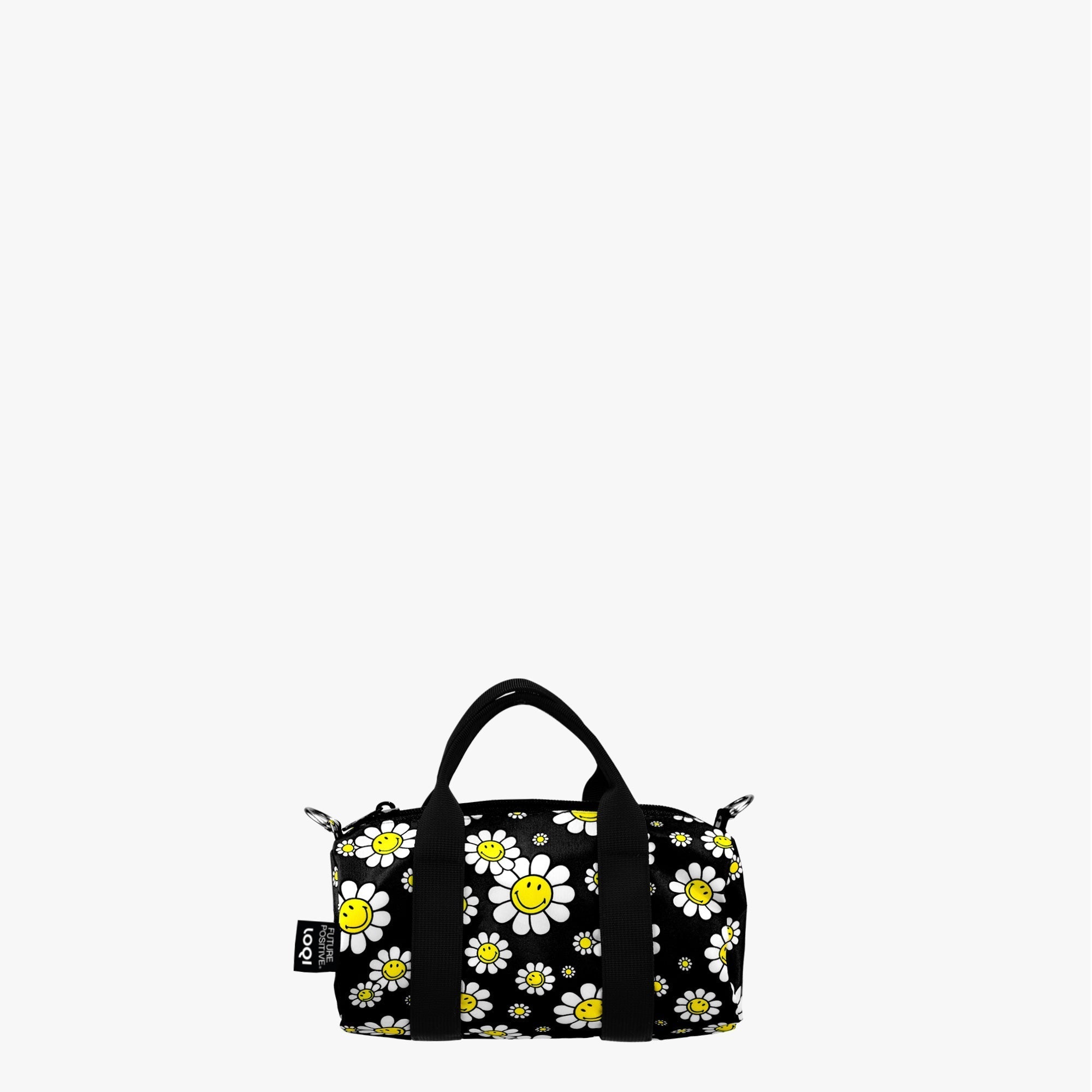 Flores Preto Reciclado Pequeno Weekender