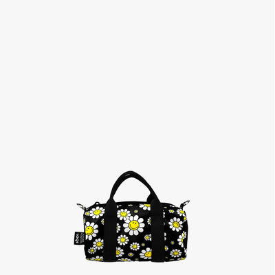 Flores Preto Reciclado Pequeno Weekender