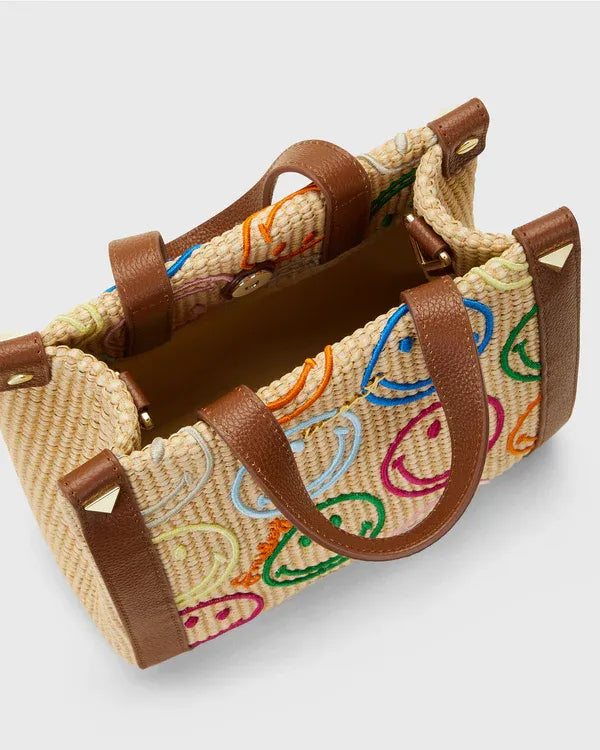 Mini Tote Raffia Smiley®