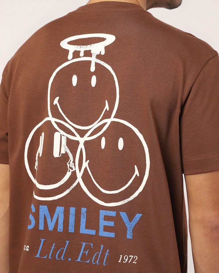 Men's regular t-shirt - brown | The Smiley Company