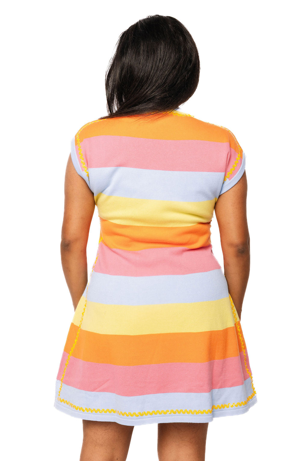 Lizenziertes gestreiftes Multi-Smiley®-Kleid