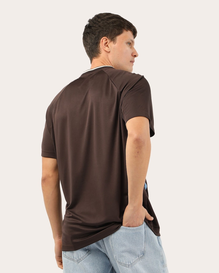 Men's relaxed printed t-shirt - Brown | The Smiley Company