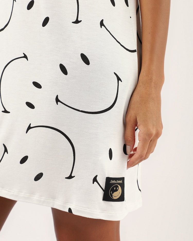Regular printed short-sleeved t-shirt - white | The Smiley Company