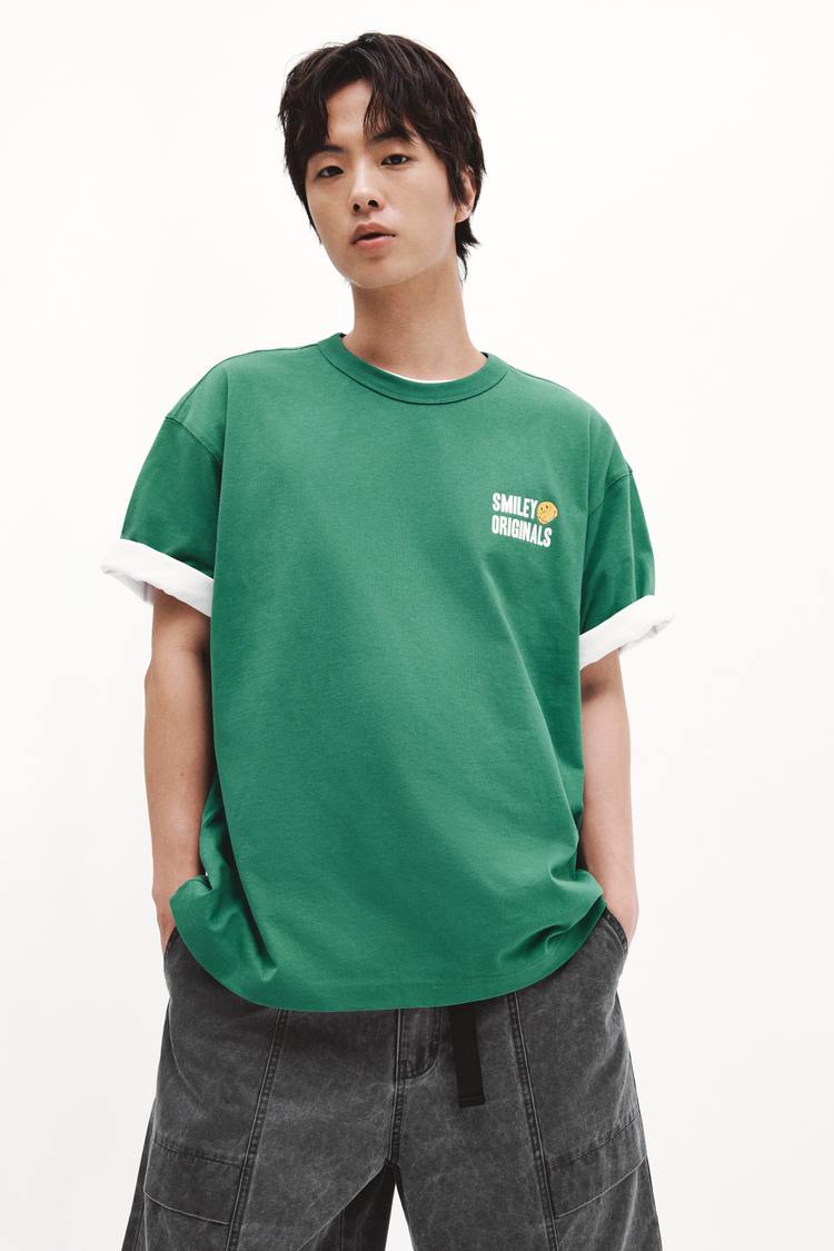 Loose Fit Printed cotton T-shirt