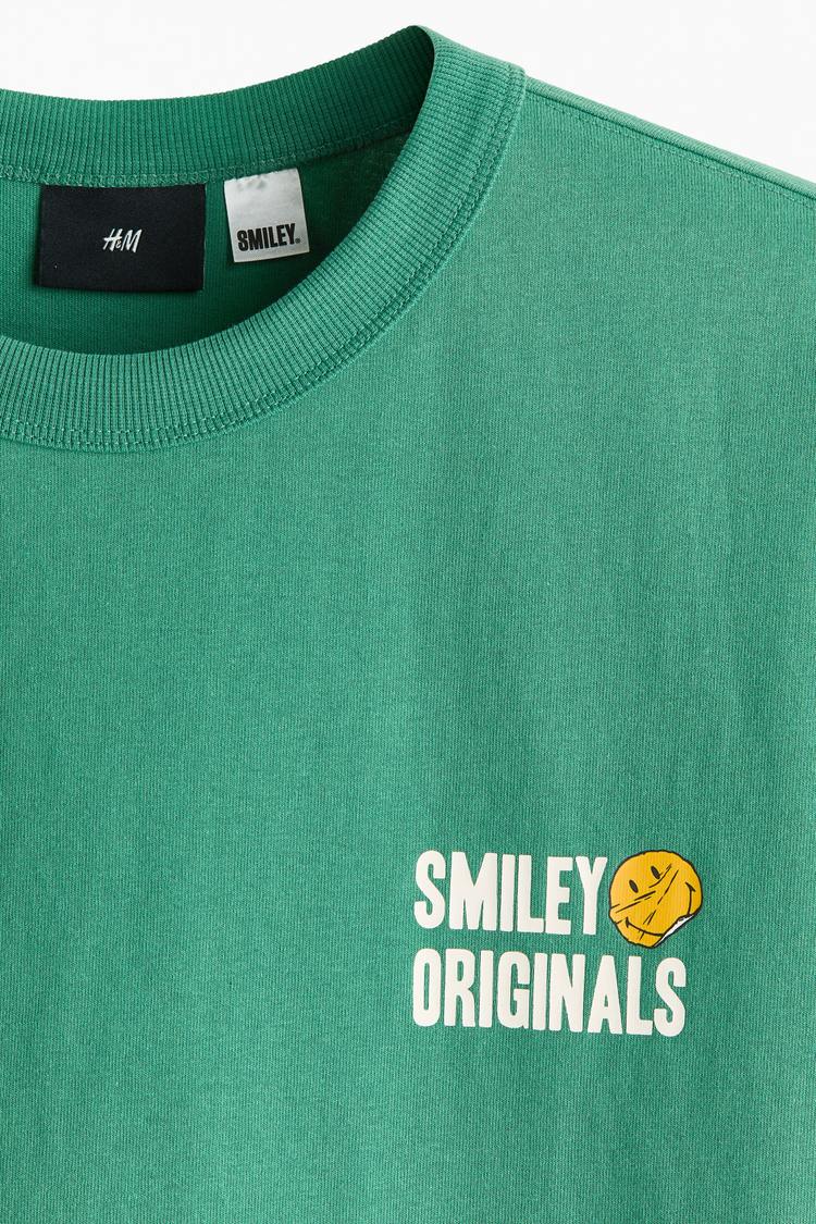 Loose Fit Printed cotton T-shirt