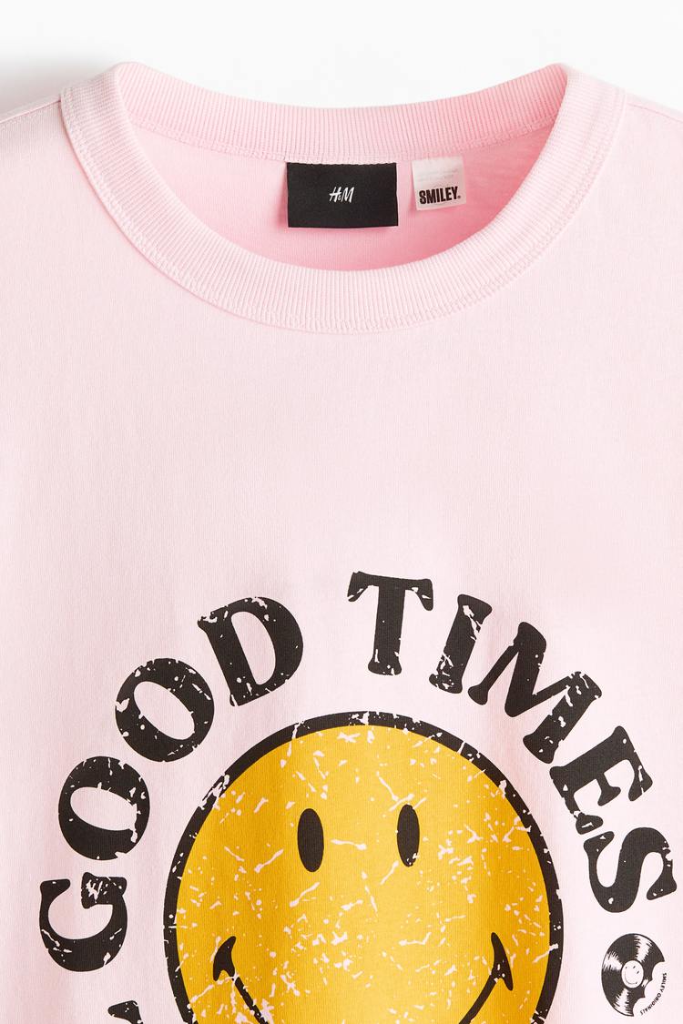 Loose Fit Printed cotton T-shirt