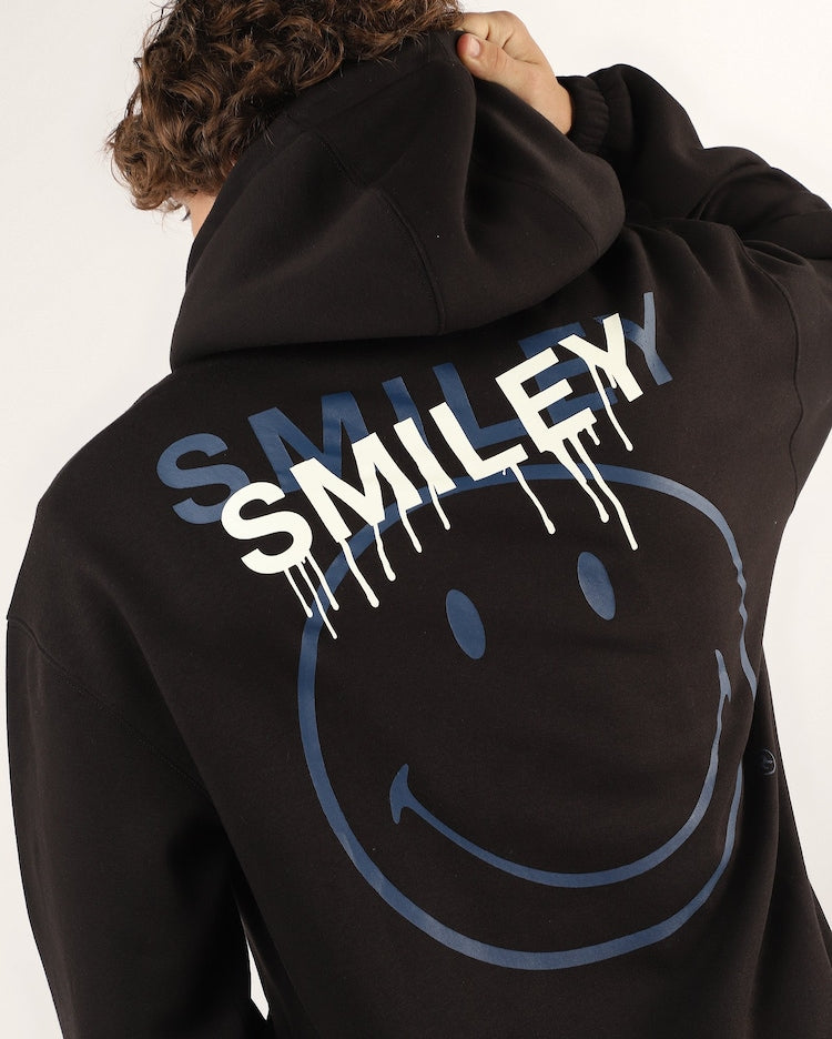 Erkek normal sweatshirt - siyah | Smiley Şirketi
