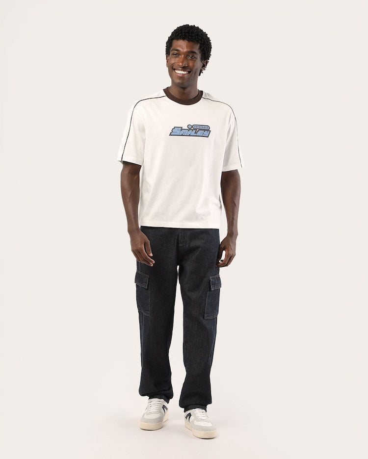 Men's Boxy Originals T-Shirt - White | The Smiley Company