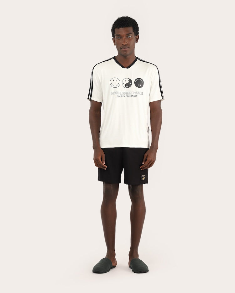 Men's printed short pajamas - multicolor | The Smile Originals