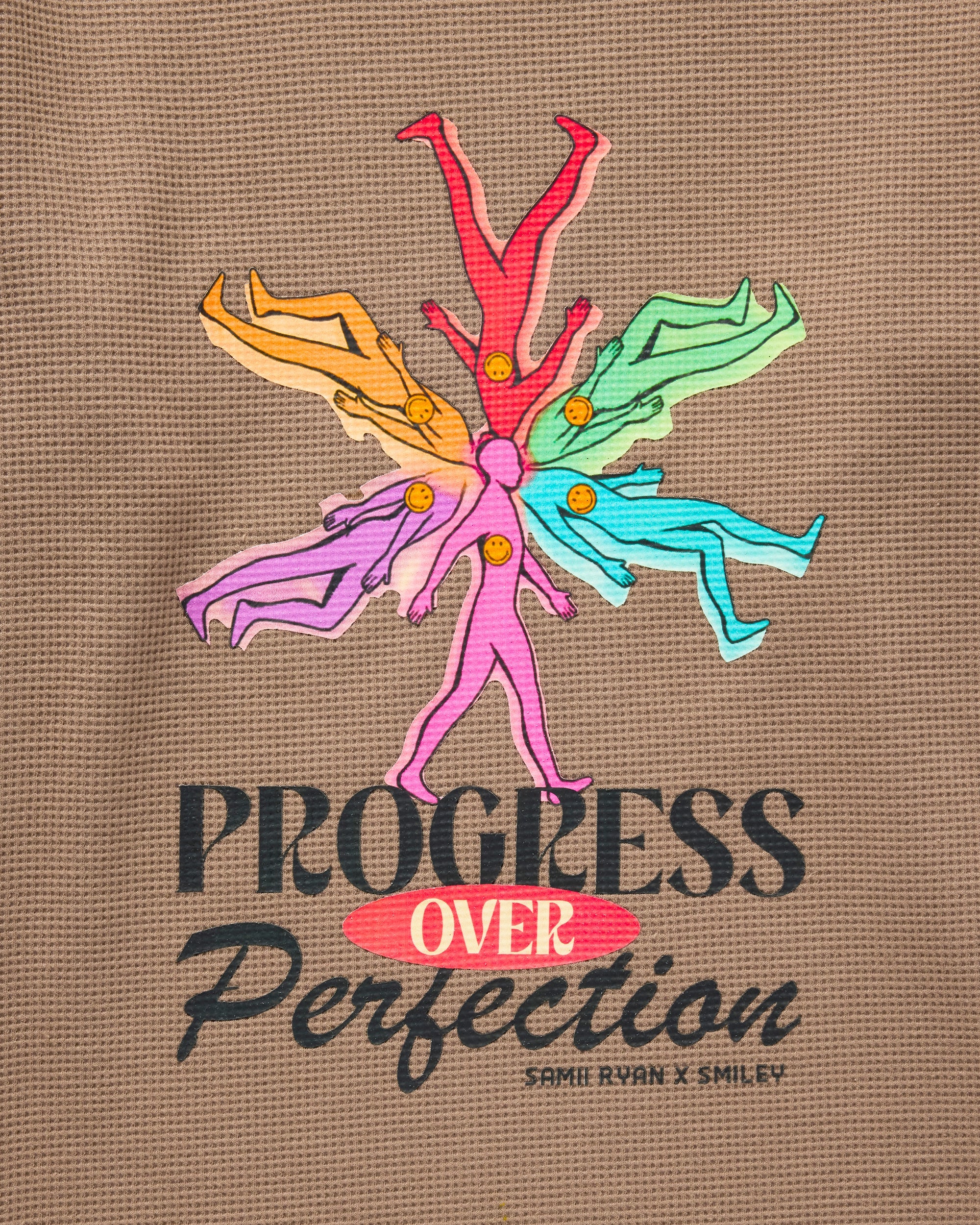 Smiley® Trust The Process Thermal Longsleeve, Brown