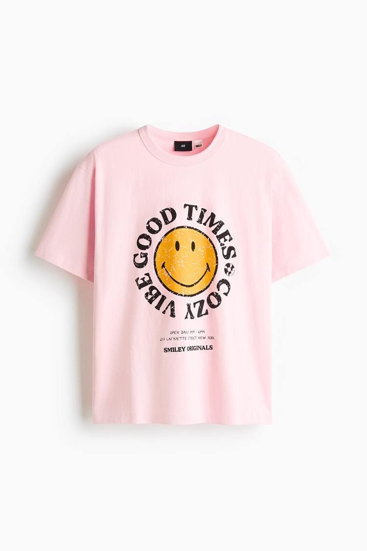 Loose Fit Printed cotton T-shirt