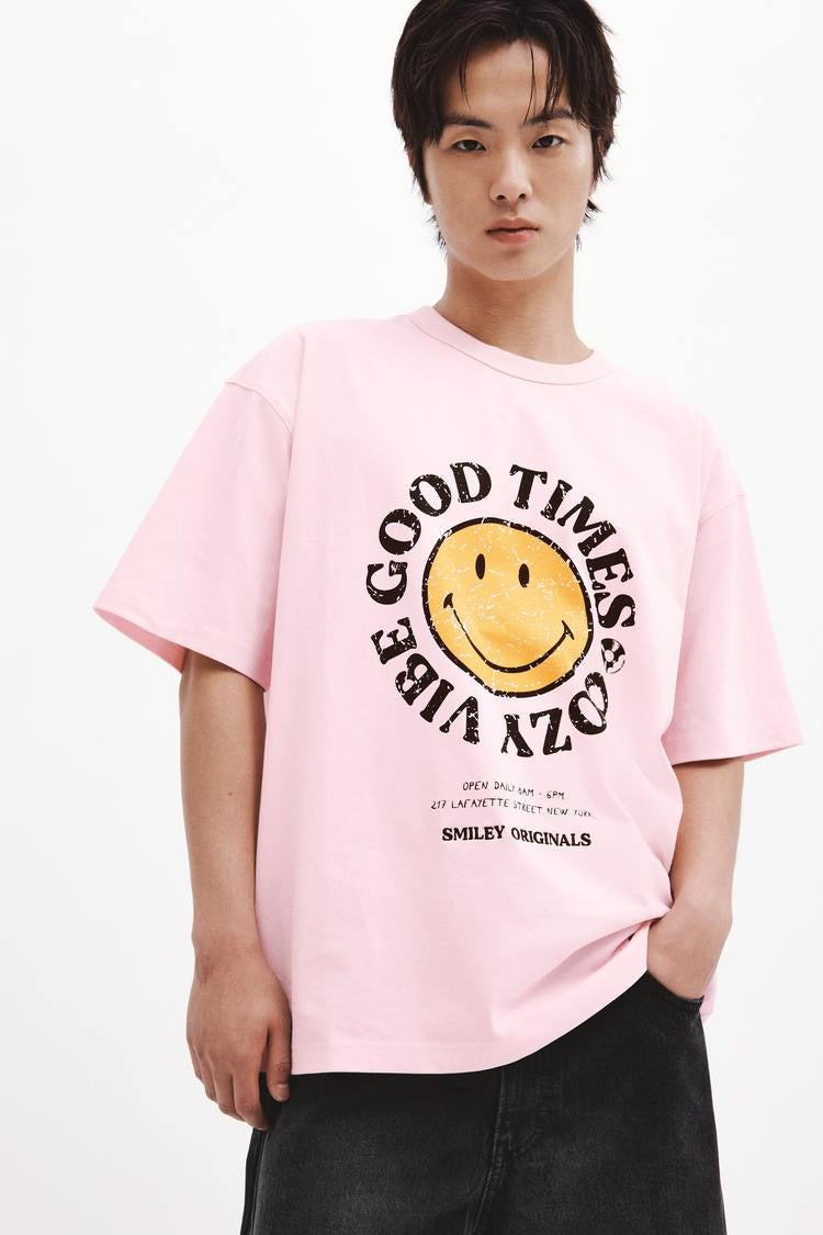 Loose Fit Printed cotton T-shirt