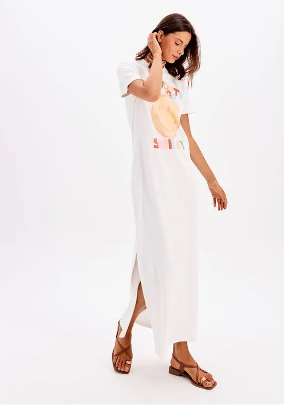 Vestido T-Dress Super Midi Smiley