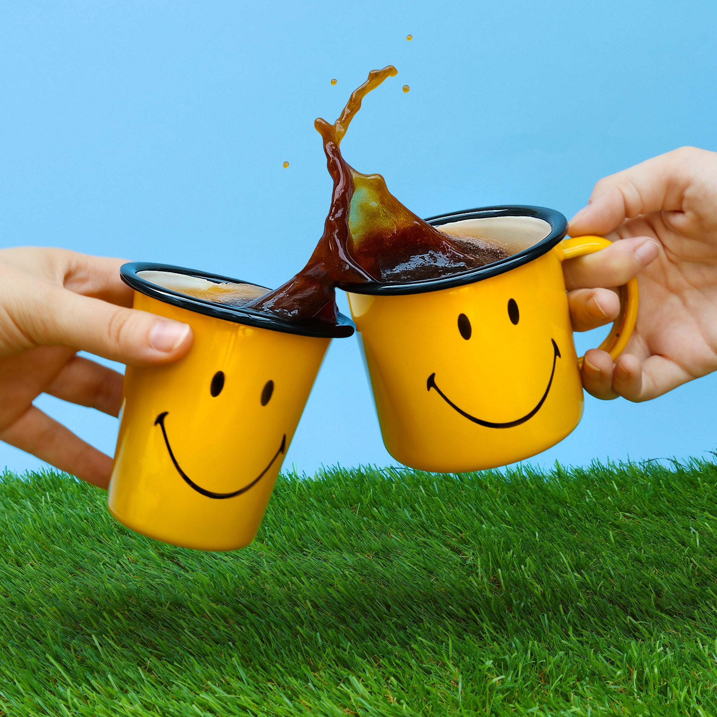 Smiley Enamel Mug