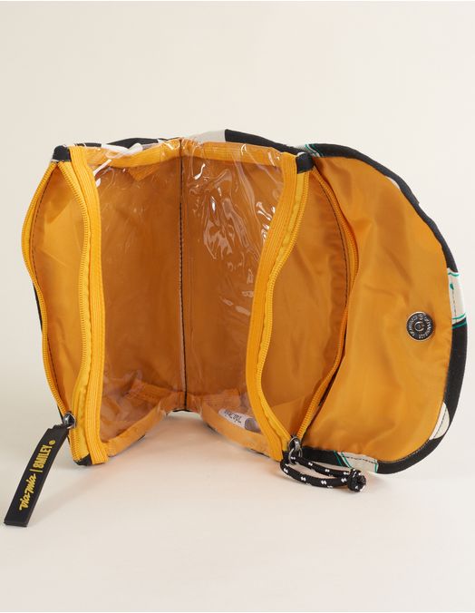 Collab Smiley + Printed Two-Compartment Toiletry Bag - Unique