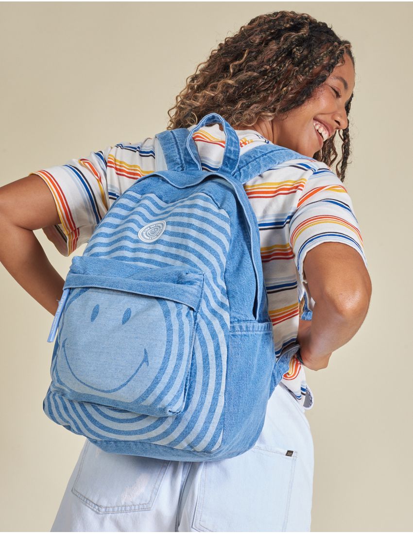 Collab Smiley + Jeans Backpack - Jeans - U