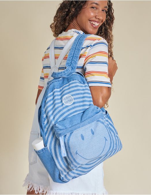 Collab Smiley + Jeans Backpack - Jeans - U