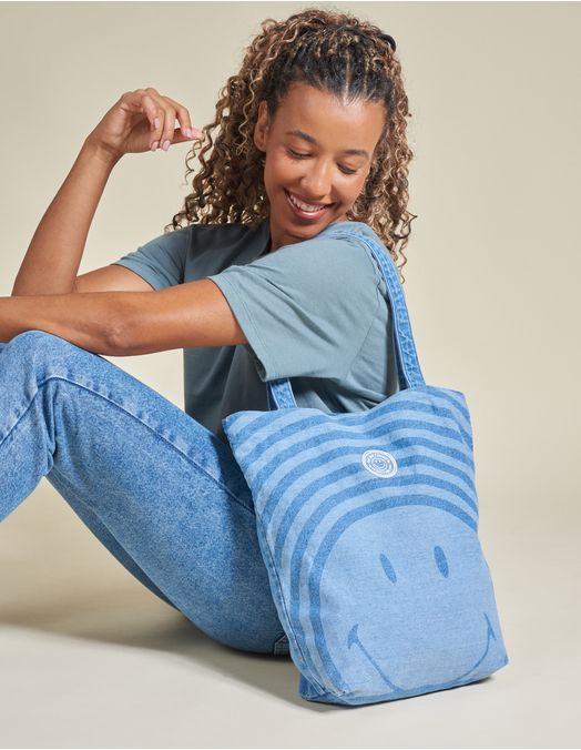 Collab Smiley + Smiley Jeans Bag - Jeans - U
